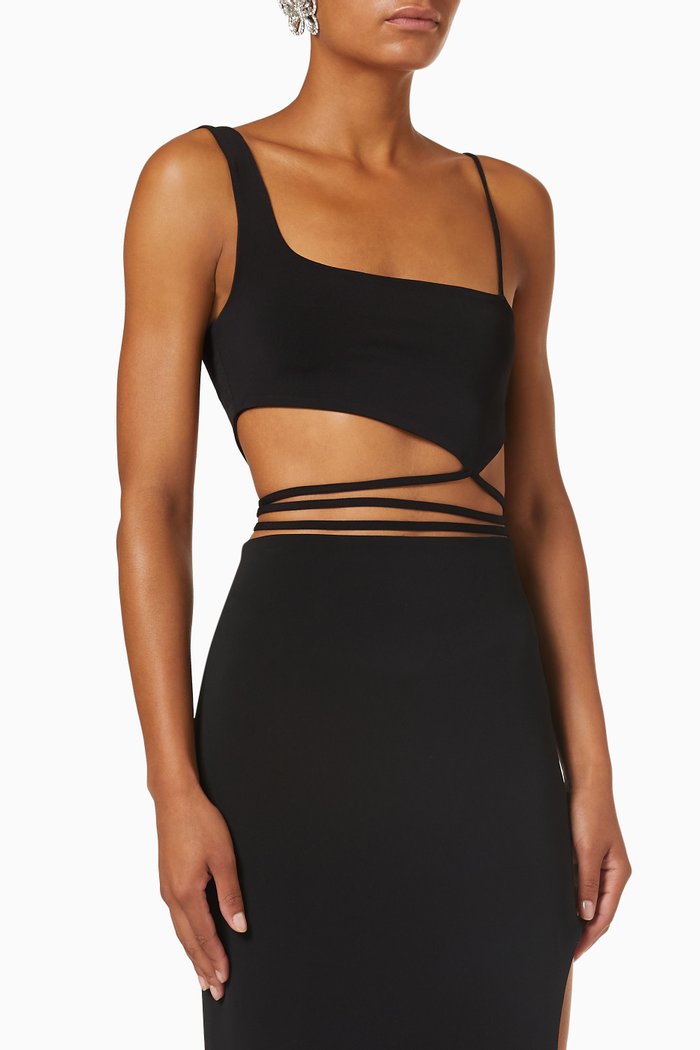 

Crop Top in Viscose Jersey, Black