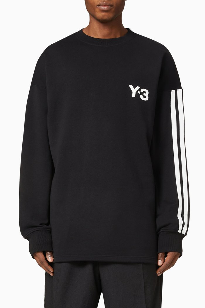 

CH1 Crew Sweatshirt in Fleece, Black