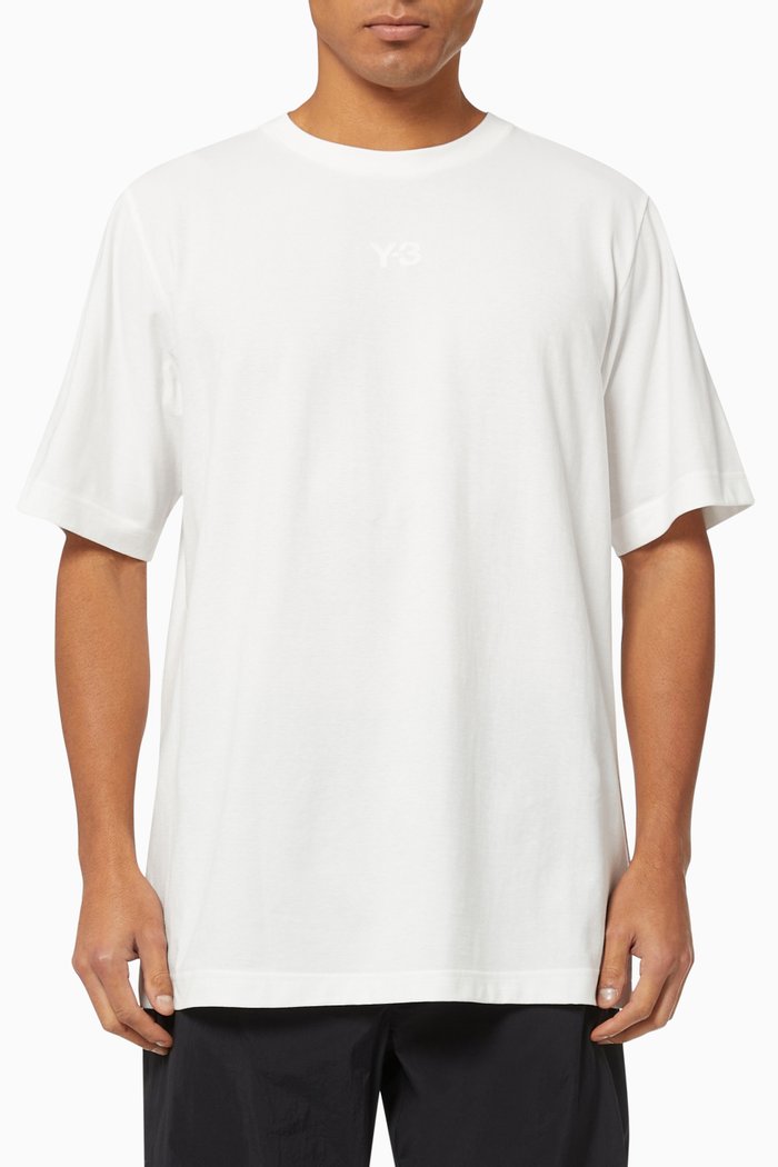 

Y-3 Classic Logo T-shirt in Single Jersey, White