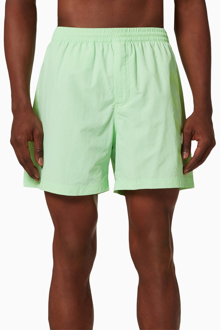 

Classic Logo Swim Shorts in Nylon, Green