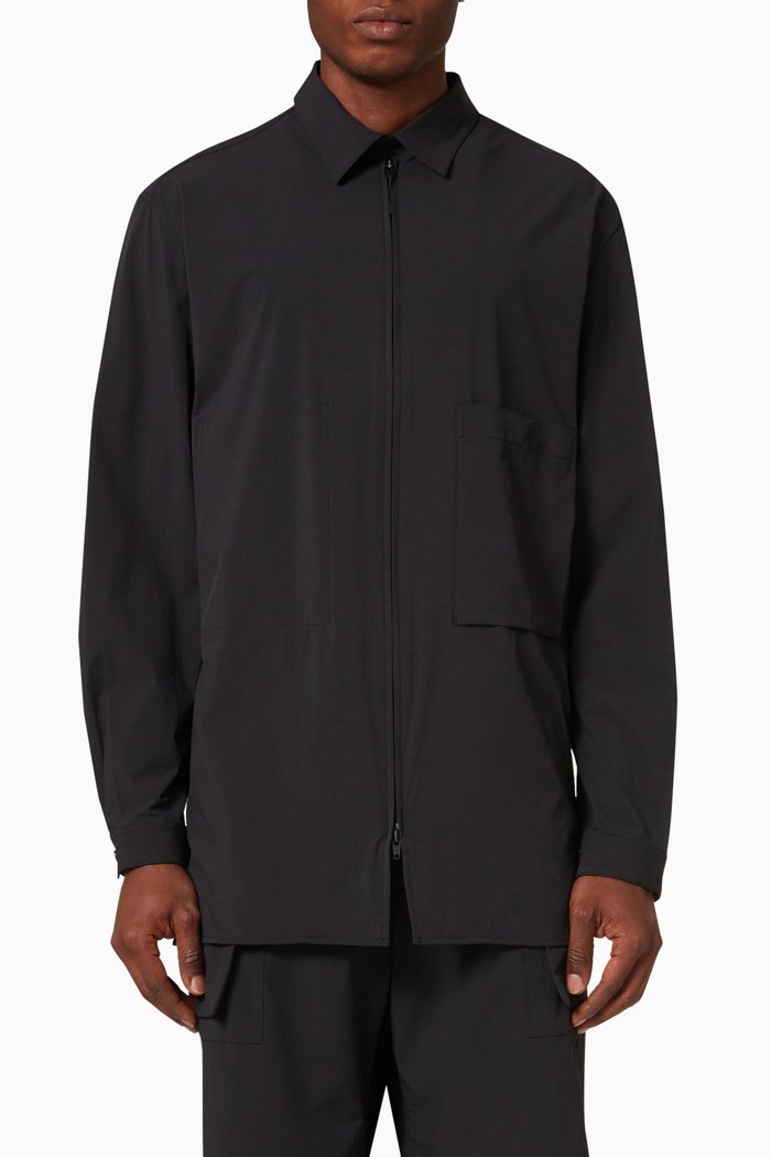 

Classic Light Overshirt in Nylon, Black
