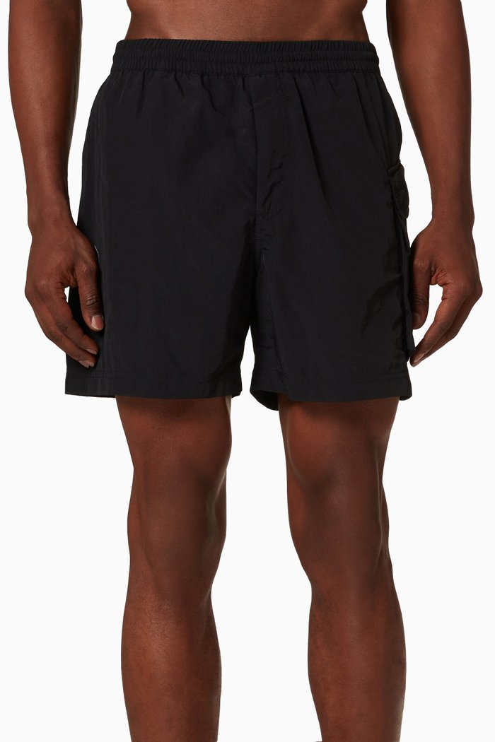 

Classic Utility Swim Shorts in Recycled Nylon, Black