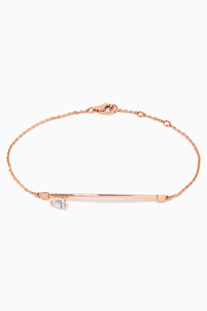 

Serti Sur Vide Bracelet with Diamond in 18kt Rose Gold