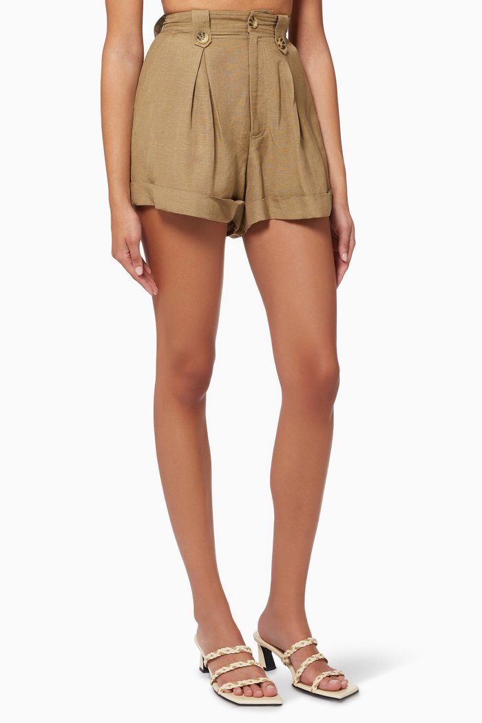 

Parrish Shorts in Linen, Green