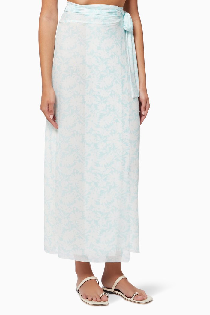 

Messina Skirt in Nylon, Blue