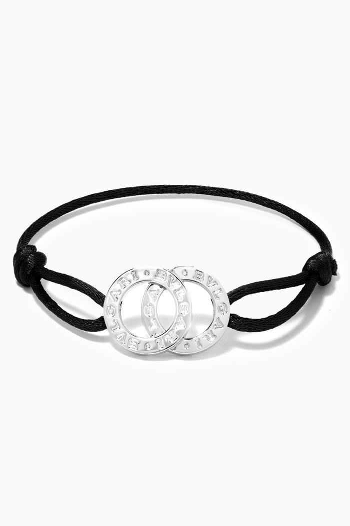 

BVLGARI BVLGARI Bracelet in Sterling Silver, Black