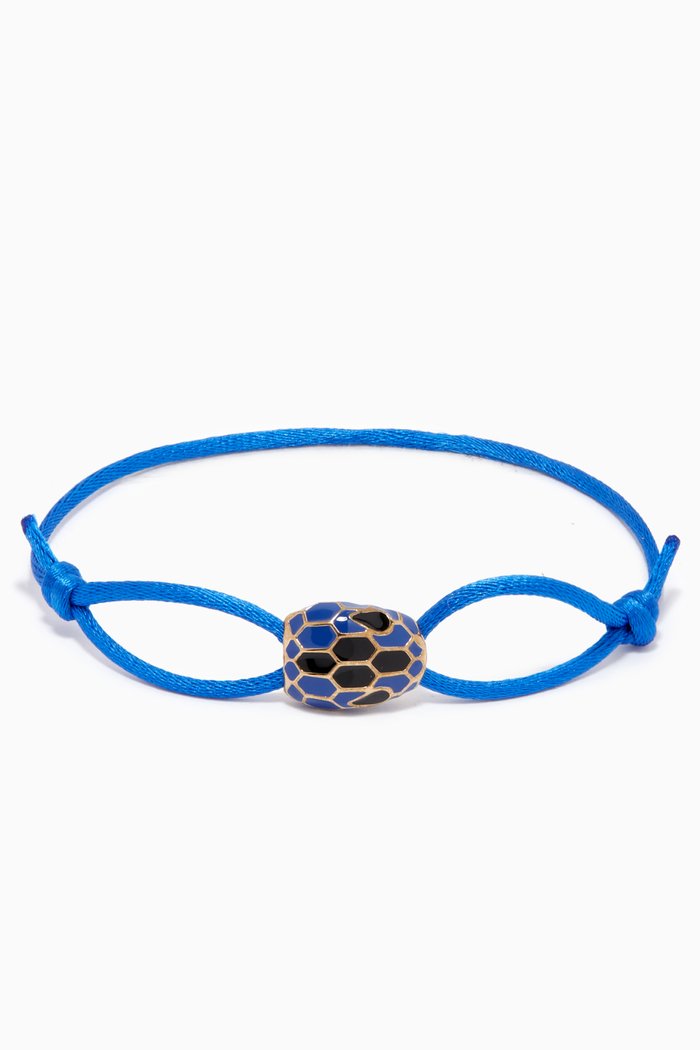 

Serpenti Forever Bracelet in Cotton, Blue