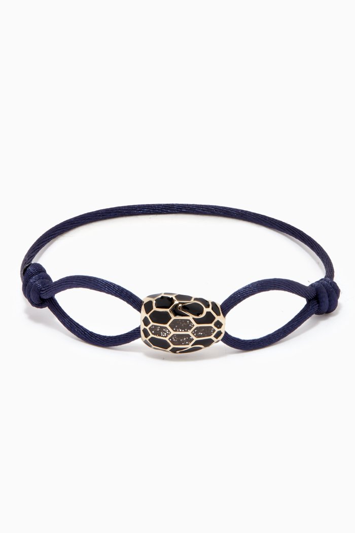 

Serpenti Forever Bracelet in Cotton, Blue