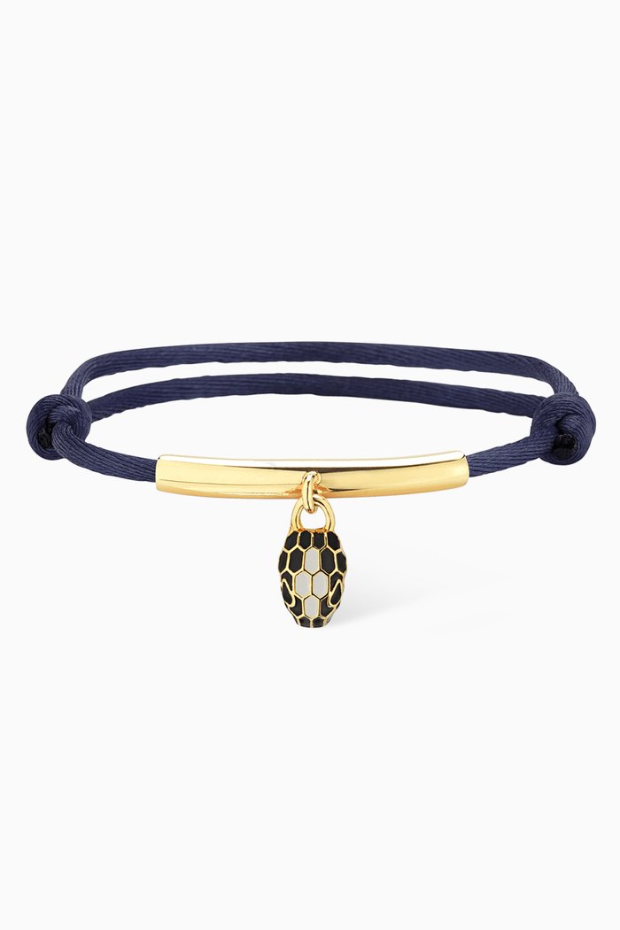 

Serpenti Forever Bracelet in Cotton, Blue