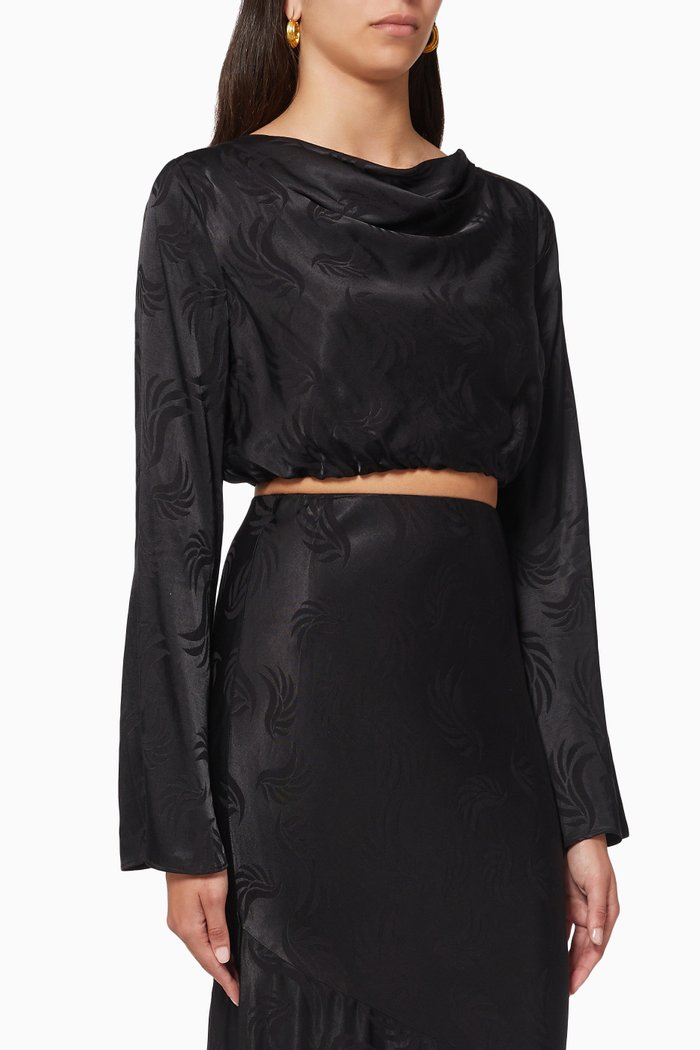 

Yves top in Viscose, Black