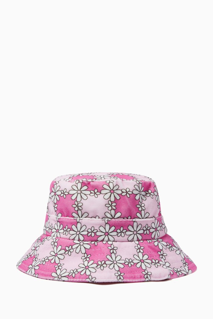 

Jax Bucket Hat in Terry, Pink