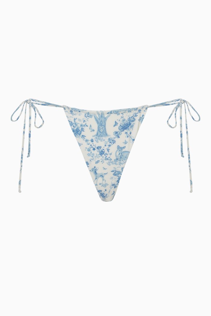 

Tia String Bikini Bottom in Nylon, Blue