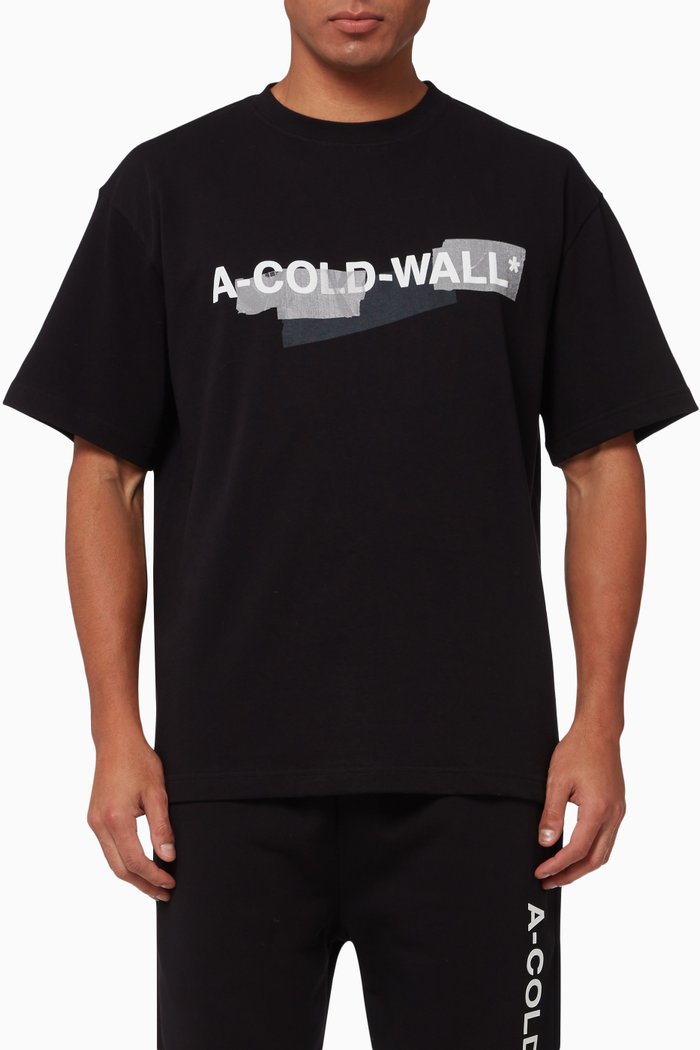 

Strata T-shirt in Cotton Jersey, Black