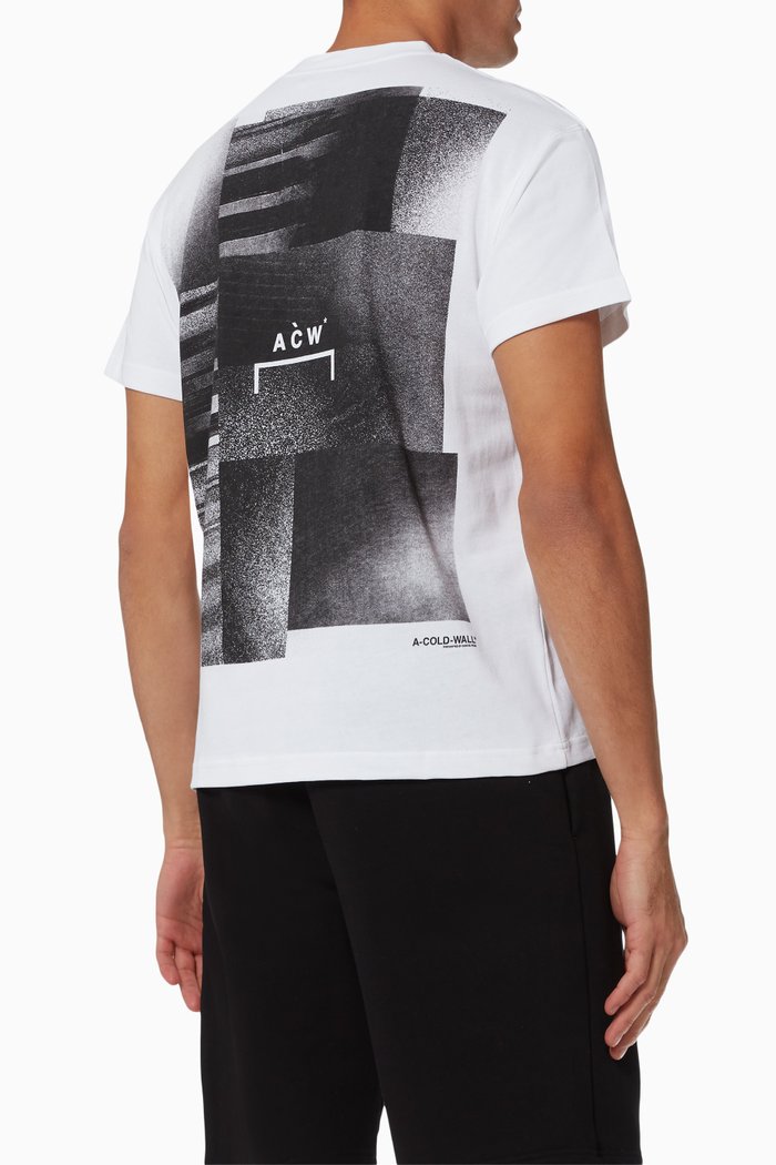 

Graphic Print T-shirt in Cotton, White