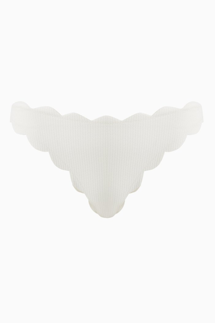 

North Bikini Bottoms in Textured Nylon, White