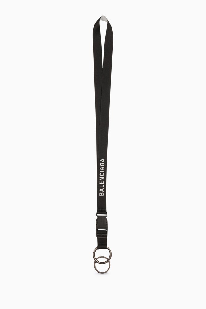

Explorer Lanyard in Jacquard Webbing, Black