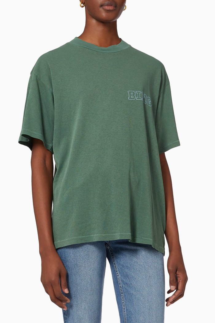 

Ashton Bing Live T-shirt in Organic Cotton Jersey, Green