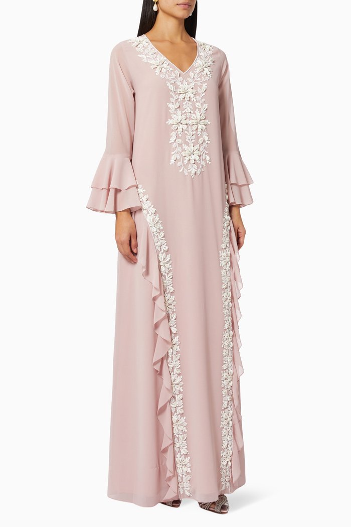 

Dalia Kaftan in Crepe, Pink