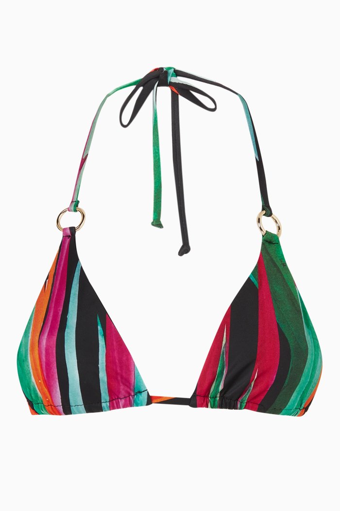 

Mini Ring Bikini Top in Lycra, Multicolour