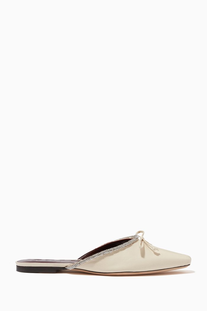 

Gina Mule Loafers in Leather, Neutral