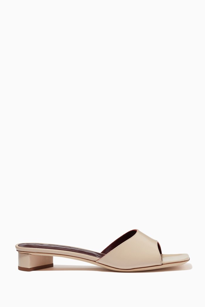 

Simone Mules in Nappa Leather, Neutral