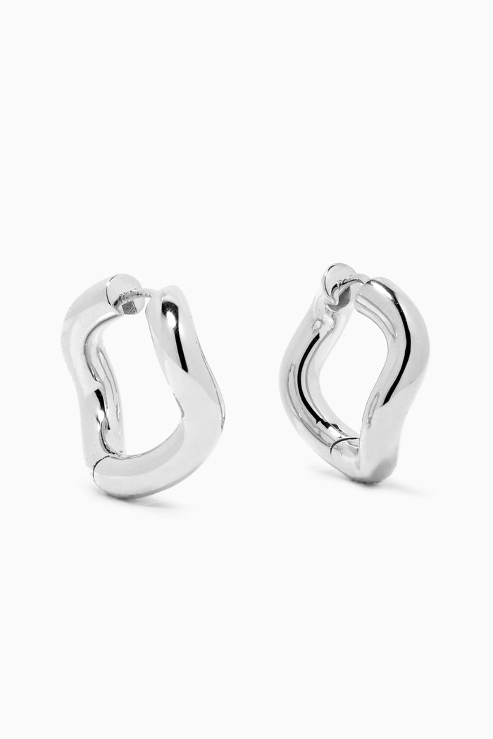 Petit Wave Earrings in Sterling Silver