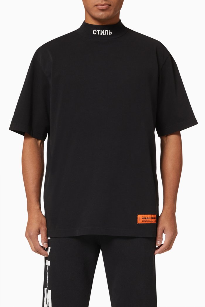 

СТИЛЬ T-shirt in Cotton Jersey, Black