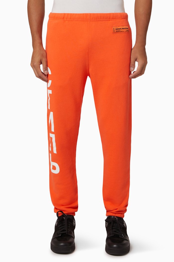 

СТИЛЬ Print Sweatpants in Cotton Jersey, Orange