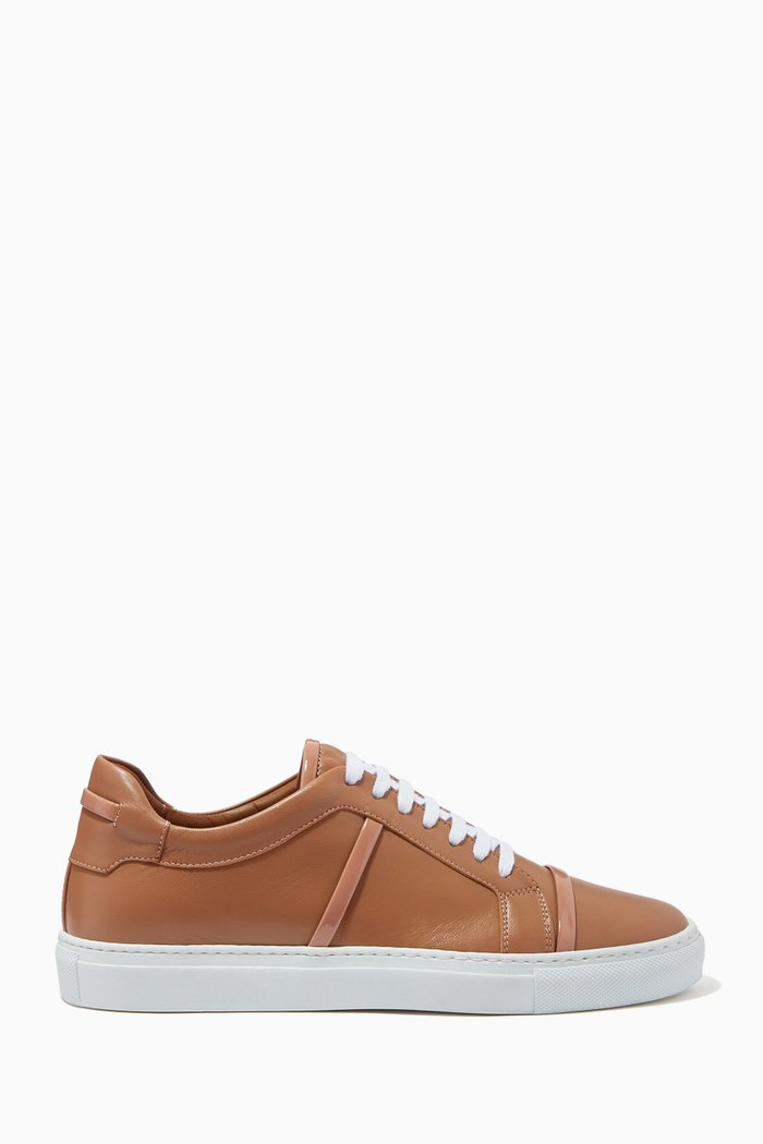 

Deon Low Top Sneakers in Nappa, Neutral