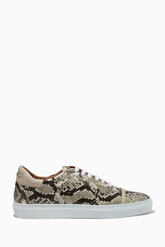 

Musa Sneakers in Elaphe Leather, Neutral