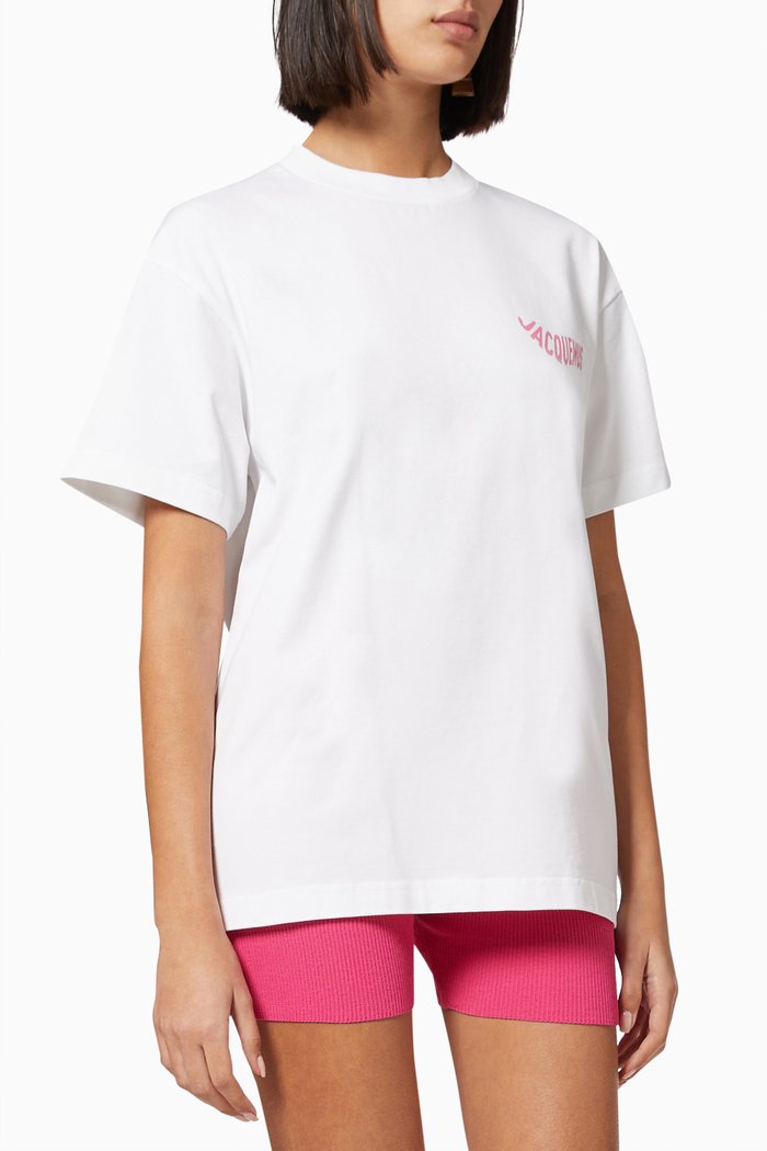

Le T-shirt Vague in Cotton Jersey, White