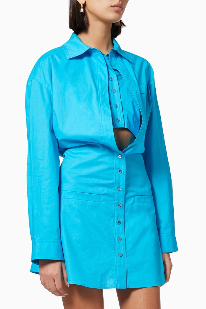 

La Robe Baunhilha in Cotton, Blue