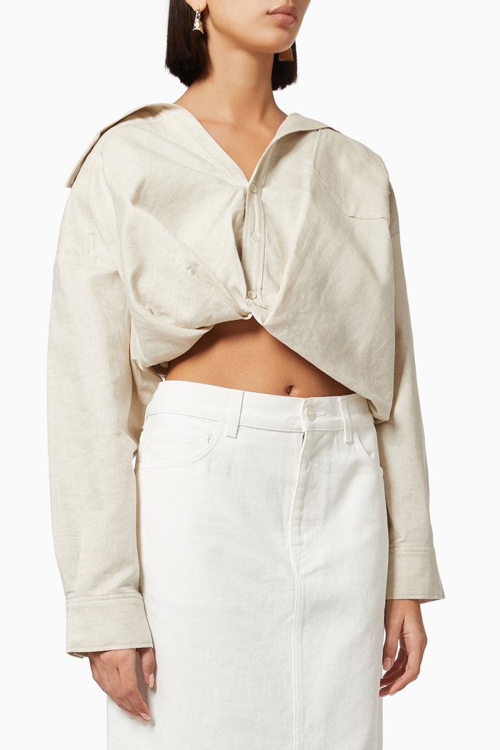 

La Chemise Mejean in Technical Fabric, Neutral