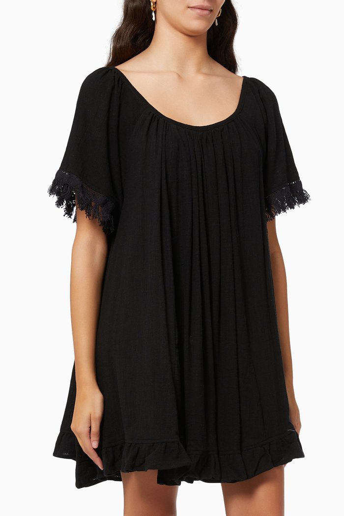 

Marina Dress in Cotton, Black