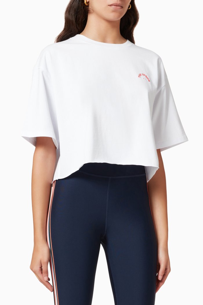 

Gigi Crop T-shirt in Jersey, White
