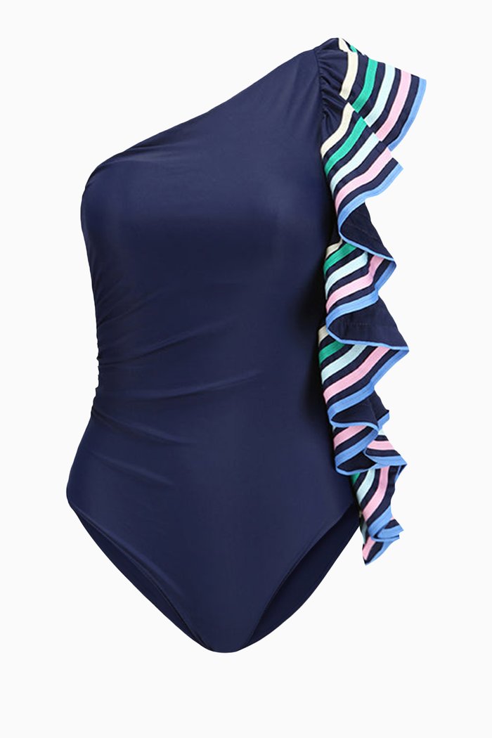 Coconut Swimsuit in Tide of your Life Sustainable Nylon, Blue