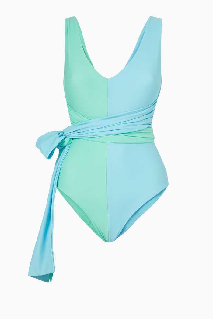 

Copacabana Swimsuit in Sustainable Nylon, Blue