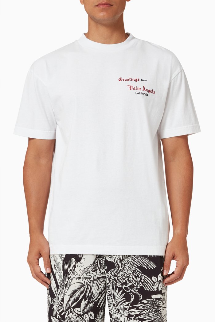 

Logo Print T-shirt in Cotton Jersey, White