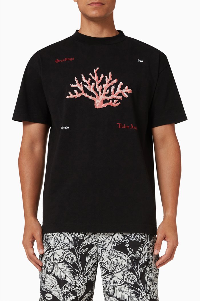 

Coral Classic T-shirt in Cotton Jersey, Black