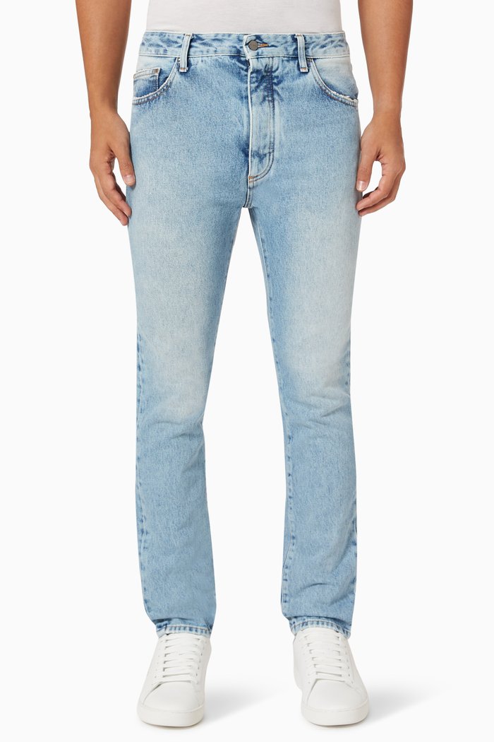 

Slim-fit Jeans in Cotton Denim, Blue