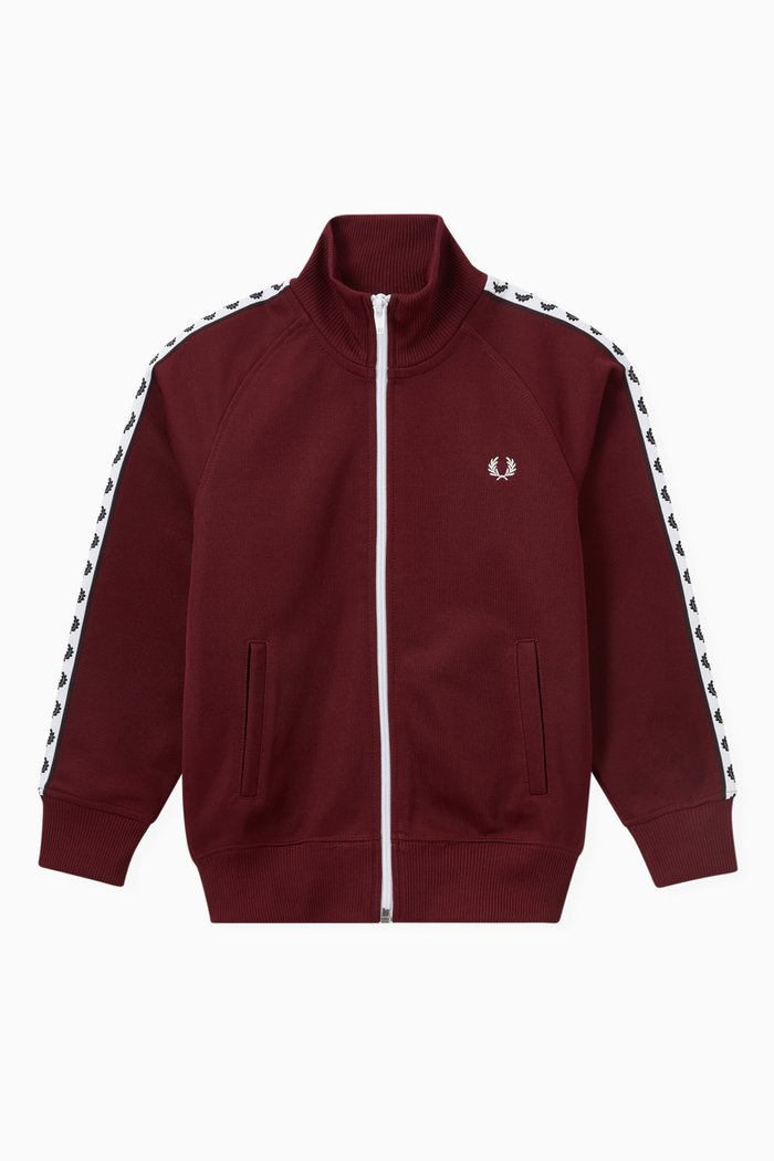 

Taped Track Jacket in Shiny Tricot, Purple