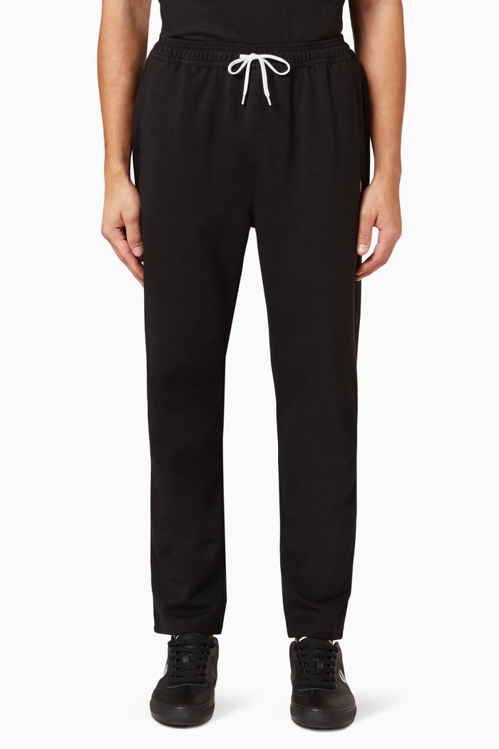 

Drawstring Track Pants in Tricot, Black
