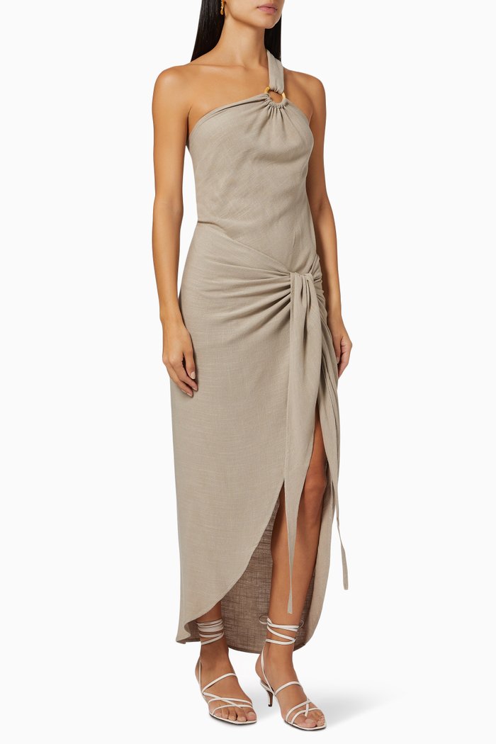 

Dash Dress in Linen, Neutral