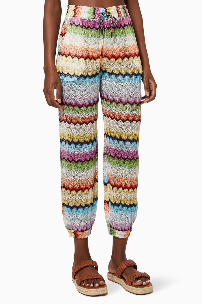

Sheer Mesh Pants, Multicolour