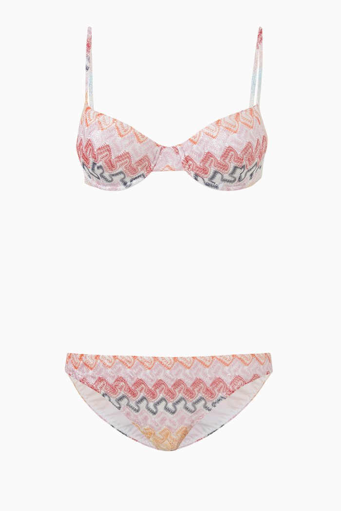 Bikini Set in Viscose, Pink