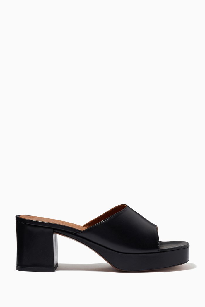 

Lumezzane Mules in Leather, Black