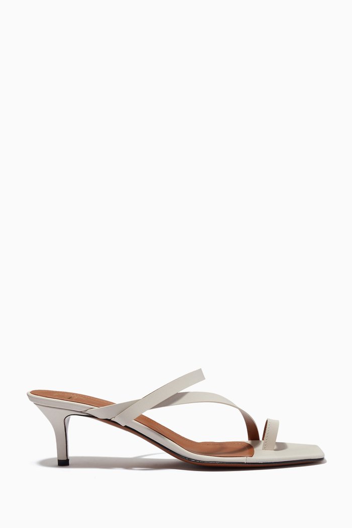 

Cremona Mule Sandals in Leather, White