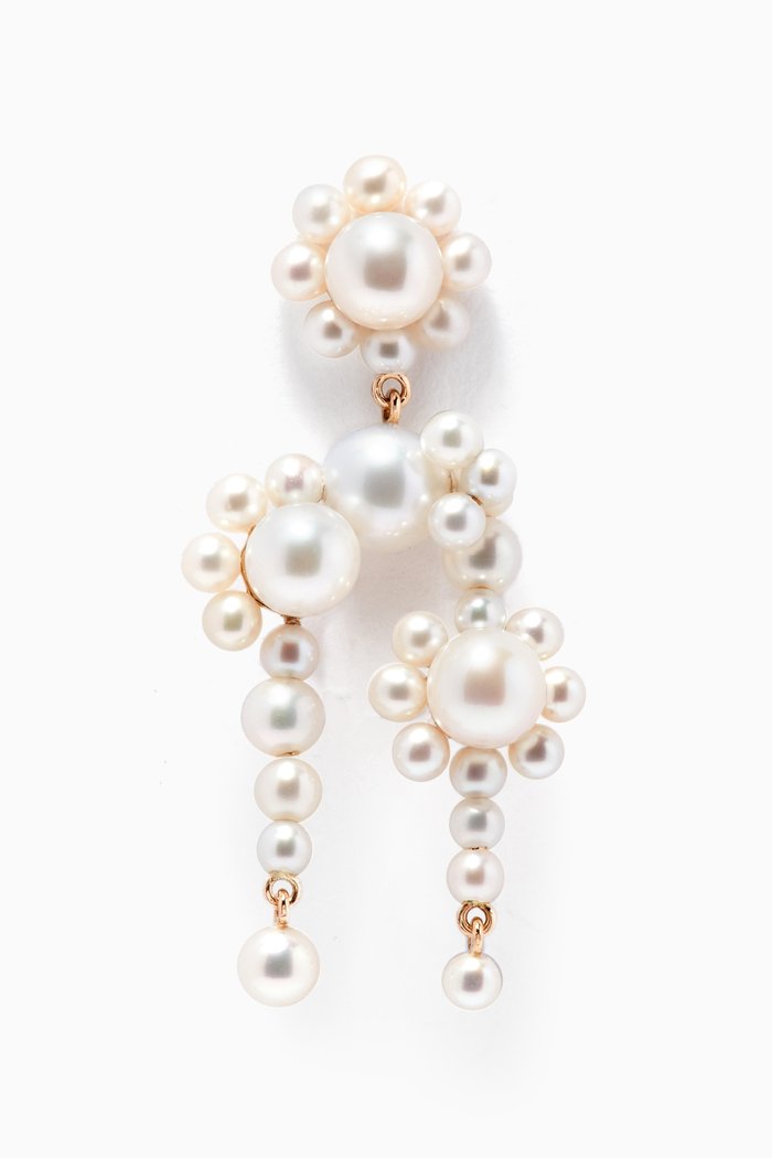 

Fontaine Marguerite Single Pearl Earring in 14kt Yellow Gold