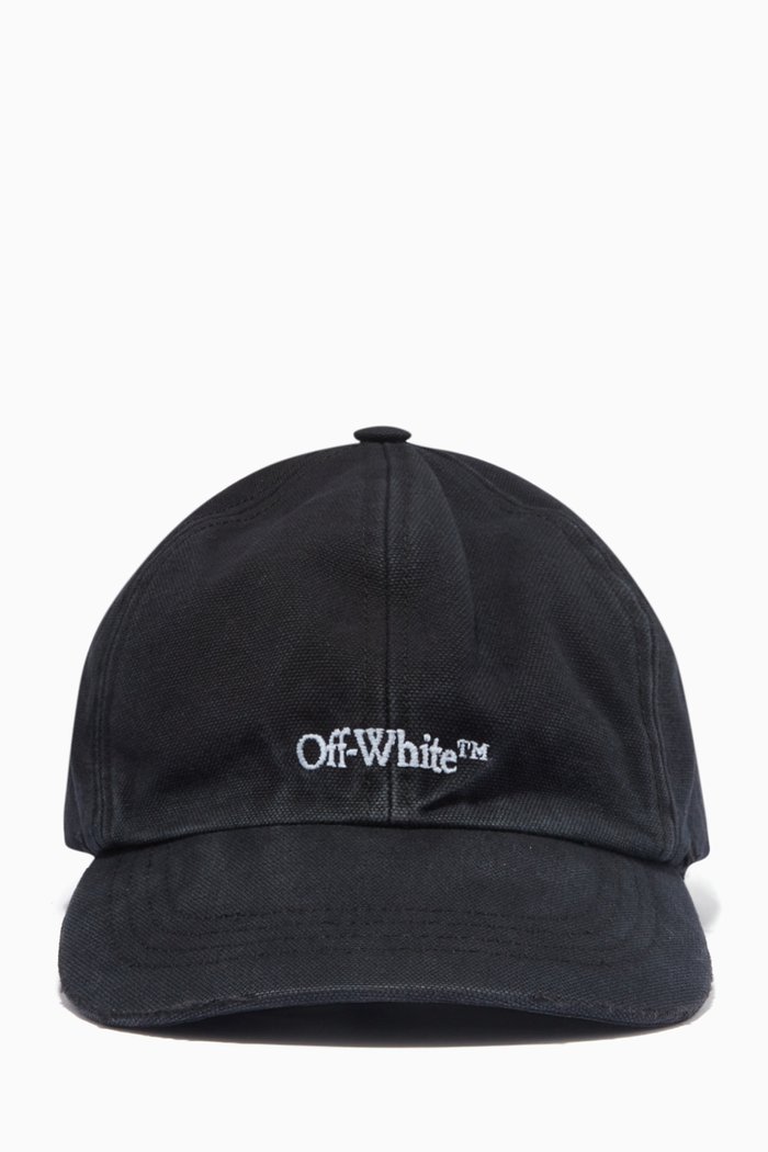 

Bookish Logo Baseball Cap in Cotton, Black