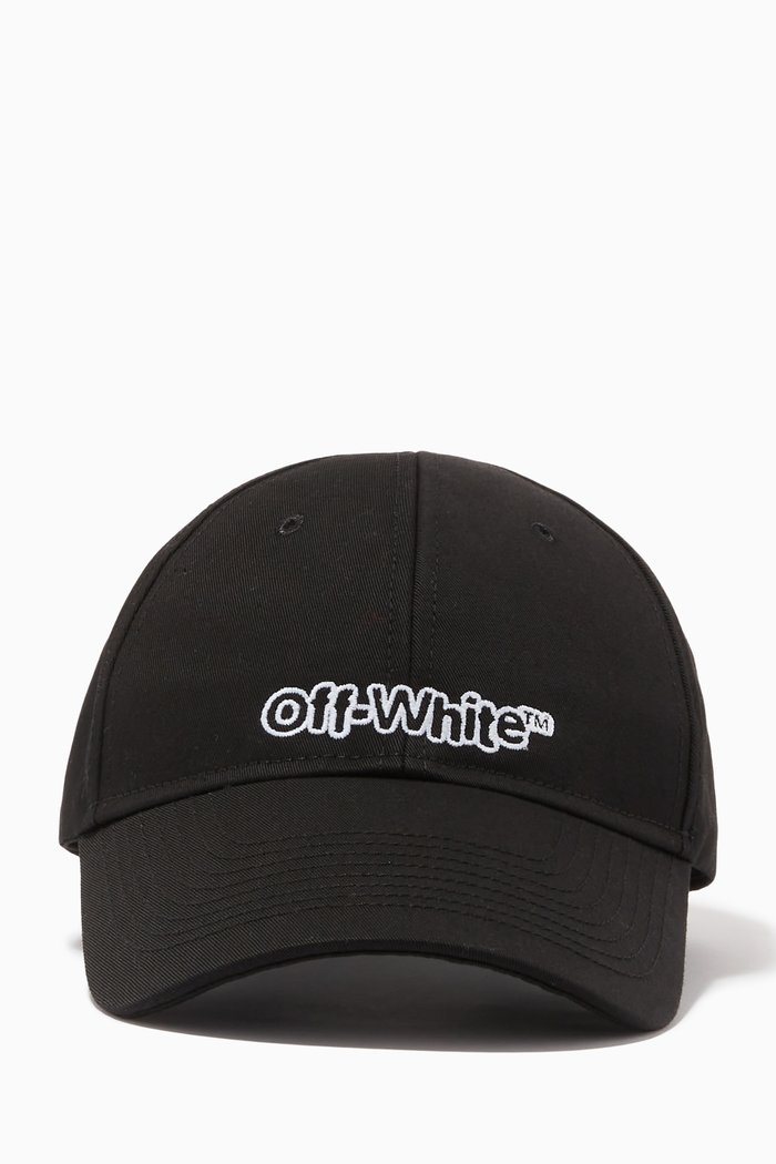 

Blur Logo Baseball Cap in Cotton, Black